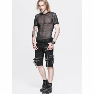 Devil Fashion - Basic Net Top Short Sleeve - schwarz 4XL