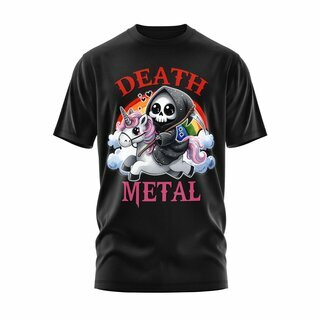 Easure - T-Shirt - Death Metal Unicorn S
