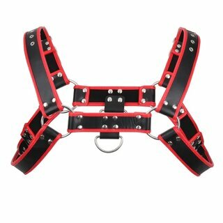 Harness - Brustharness schwarz/rot