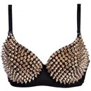 Cone Stud Bra - Nieten BH - gold