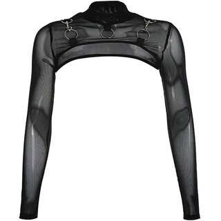 Mesh Longsleeved Crop Top