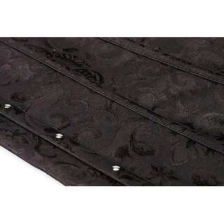 Unterbrustkorsage - Brokat - schwarz S