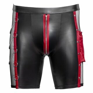 NEK - Short Pants schwarz/rot 2XL