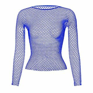 Netzshirt - Waben lila