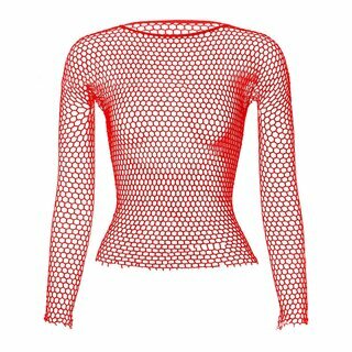 Netzshirt - Waben lila