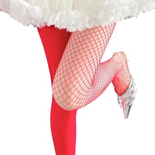 Strumpfhose - half net, half doch