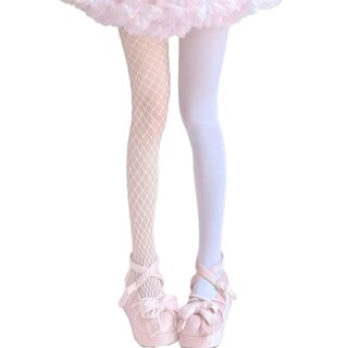 Strumpfhose - half net, half doch