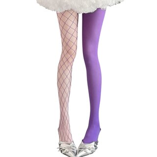 Strumpfhose - half net, half doch