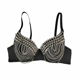 Chain and Cone Stud Bra - BH 38C