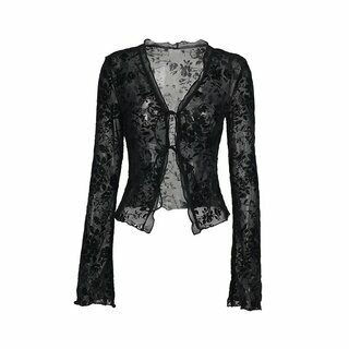 Beflockter Netzbolero