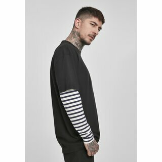 Urban Classics - Oversized Double Layer Striped LS Tee