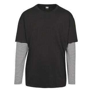 Urban Classics - Oversized Double Layer Striped LS Tee