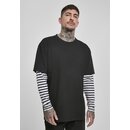 Urban Classics - Oversized Double Layer Striped LS Tee