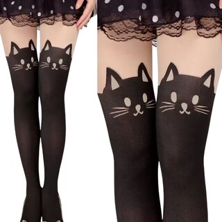 Strumpfhose mit eingewebtem Muster