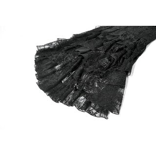 Dark in Love - Romantic gothic lace high-low dress