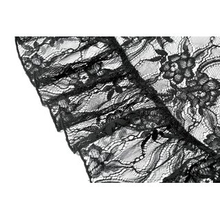 Dark in Love - Romantic gothic lace high-low dress