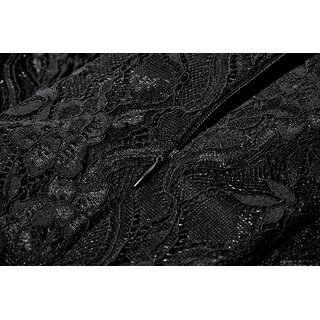 Dark in Love - Romantic gothic lace high-low dress