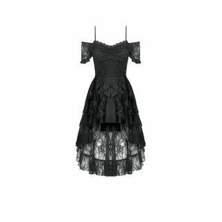 Dark in Love - Romantic gothic lace high-low dress 2XL