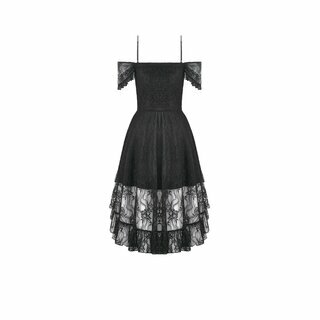Dark in Love - Romantic gothic lace high-low dress 2XL