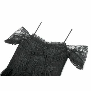 Dark in Love - Romantic gothic lace high-low dress 2XL