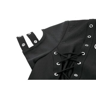 Dark in Love -  Reptured lace-up shirt XL