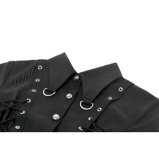 Dark in Love -  Reptured lace-up shirt 2XL
