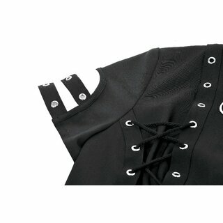 Dark in Love -  Reptured lace-up shirt 2XL