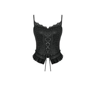 Dark in Love - Lace-up Top XS