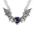 etNox - Edelstahlkette - Bat mit Stein