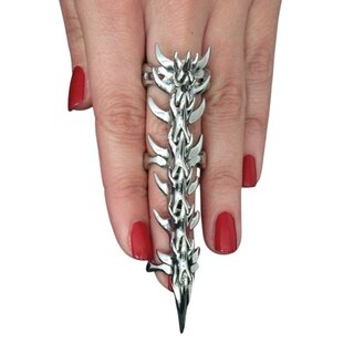 etNox - Edelstahlring - Gelenkring - Metal Spine 54