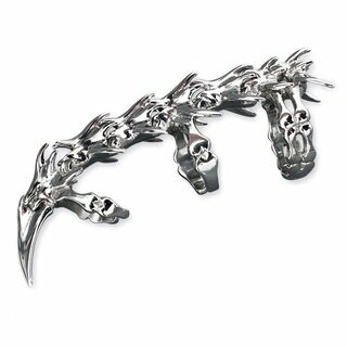 etNox - Edelstahlring - Gelenkring - Metal Spine 56