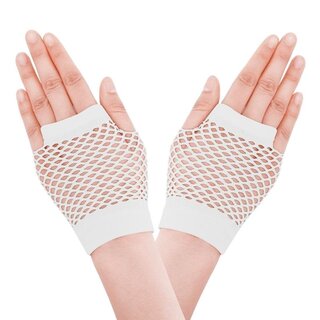 Netzhandschuhe - kurz hellblau