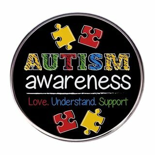 Metallpin Autism awareness