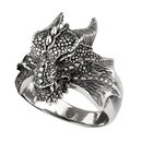 etNox - Edelstahlring - Drache