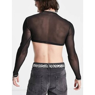 Transpartentes Herren Crop Top XL