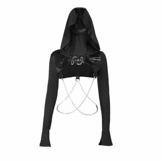 Bolero - Hooded sleeves - snake & chains