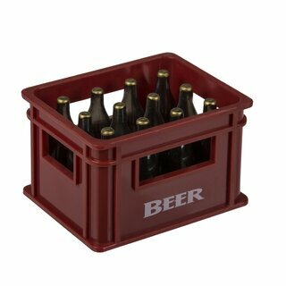 Flaschenöffner mit Magnet - Bierkiste rot