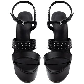 Studded Peep Toes High Heels