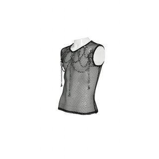 Devil Fashion - Diamond Mesh Top