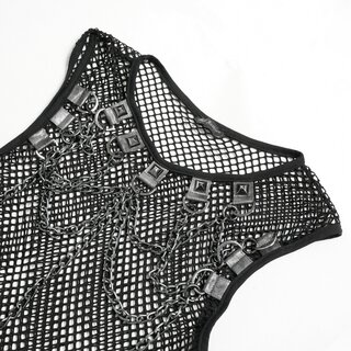 Devil Fashion - Diamond Mesh Top