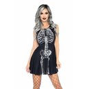 Kleid mit R�ntgen-Skelett-Aufdruck