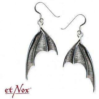 Et Nox - Silberohrhänger - Bat Wings