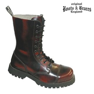Boots & Braces - 10-Loch - burgundy