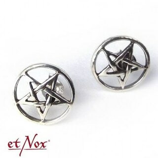 etNox - Silberohrstecker - Pentagramm