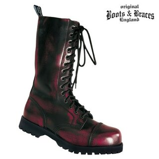 Boots & Braces - 14-Loch - burgundy