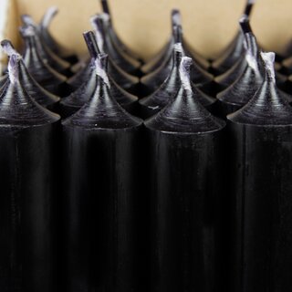 Kerzenfarm Hahn - Stabkerze - durchgefärbt - 22 x 180 mm - schwarz
