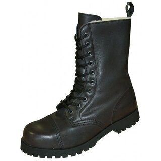 Boots & Braces - 10-Loch - Winter - schwarz