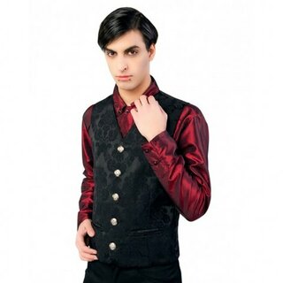 Azzazzinz - Dark Vest Brocade - schwarz