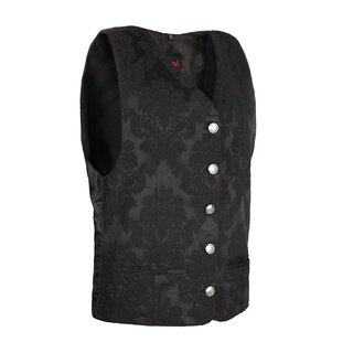 Azzazzinz - Dark Vest Brocade - schwarz