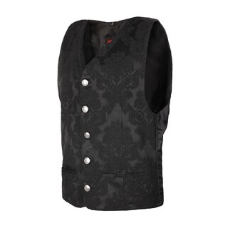 Azzazzinz - Dark Vest Brocade - schwarz